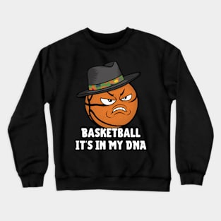 Angry Basketball Funny Crewneck Sweatshirt